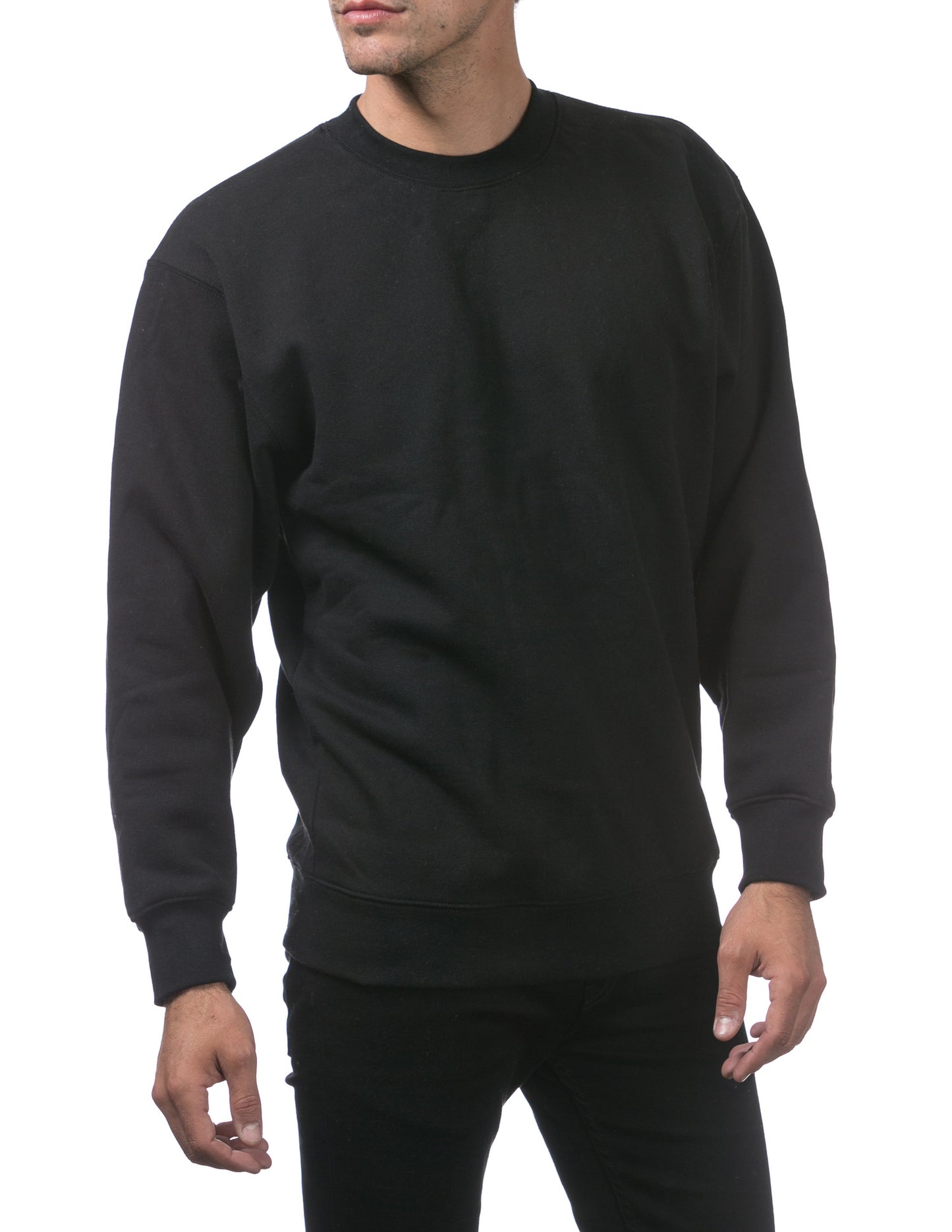 MENS Fleece Pullover Sweater (BLACK)