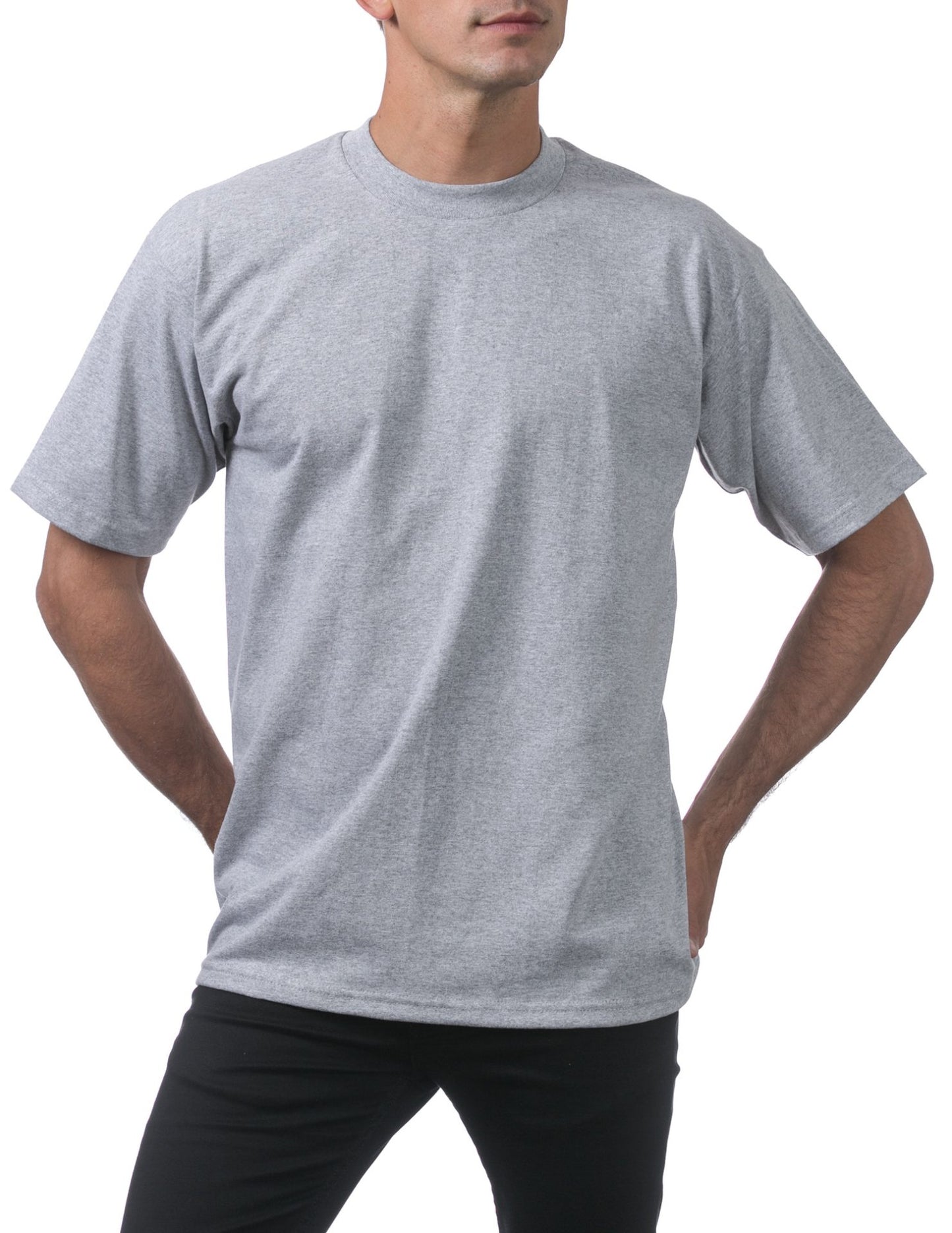 MENS Heavyweight Short Sleeve Tee (LIGHTGRAY)