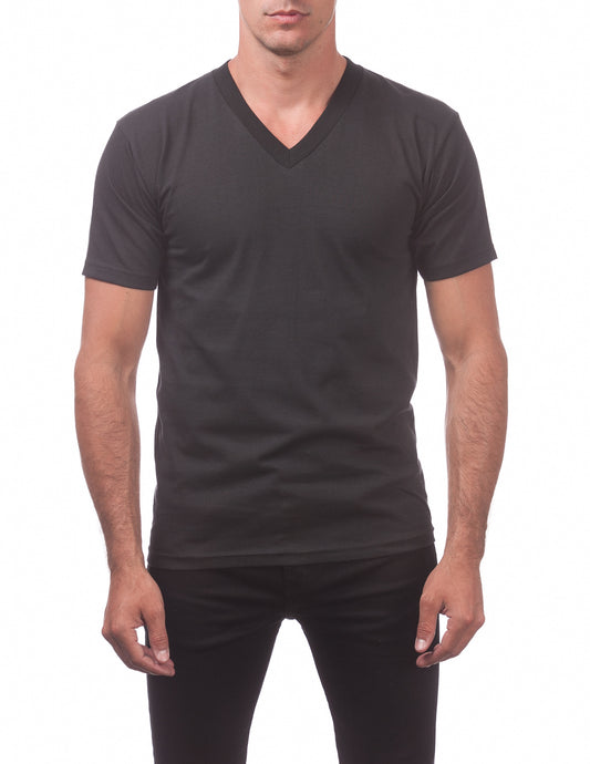 MENS Comfort Short Sleeve V-Neck Tee (BLACK)