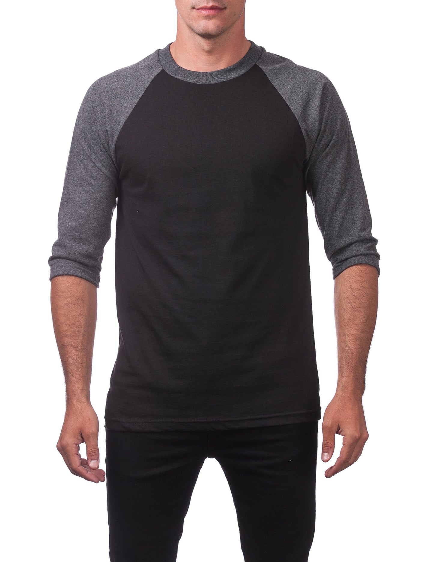 MENS Comfort Baseball Tee(GRAY&BLACK)