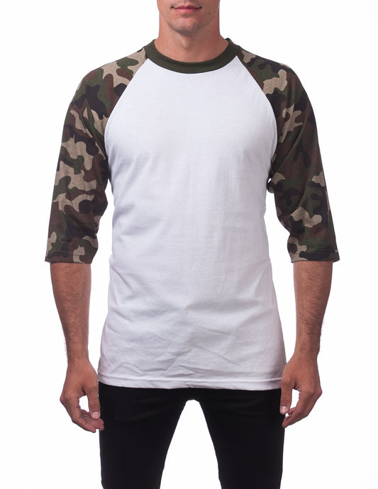 MENS Comfort Baseball Tee (CAMOWHITE)