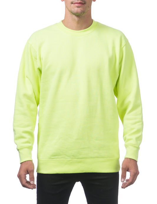 MENS Fleece Pullover Sweater (SAFTEYGREEN)