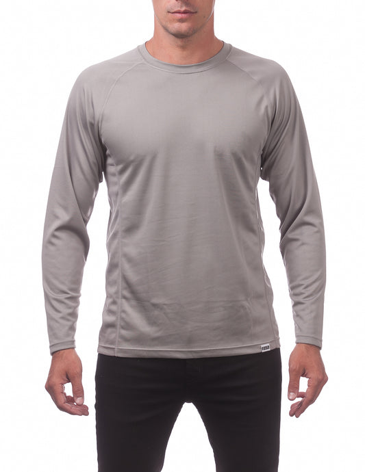 MENS Dry Pro Performance Long Sleeve T-shirt (GRAY)