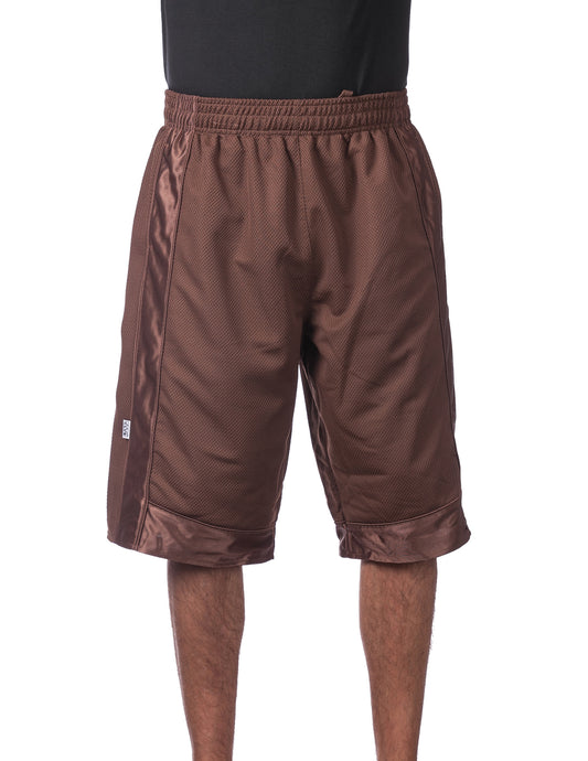 MENS Heavyweight Mesh Basketball Shorts (BROWN)