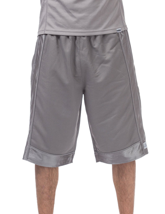 MENS Heavyweight Mesh Basketball Shorts (GRAY)