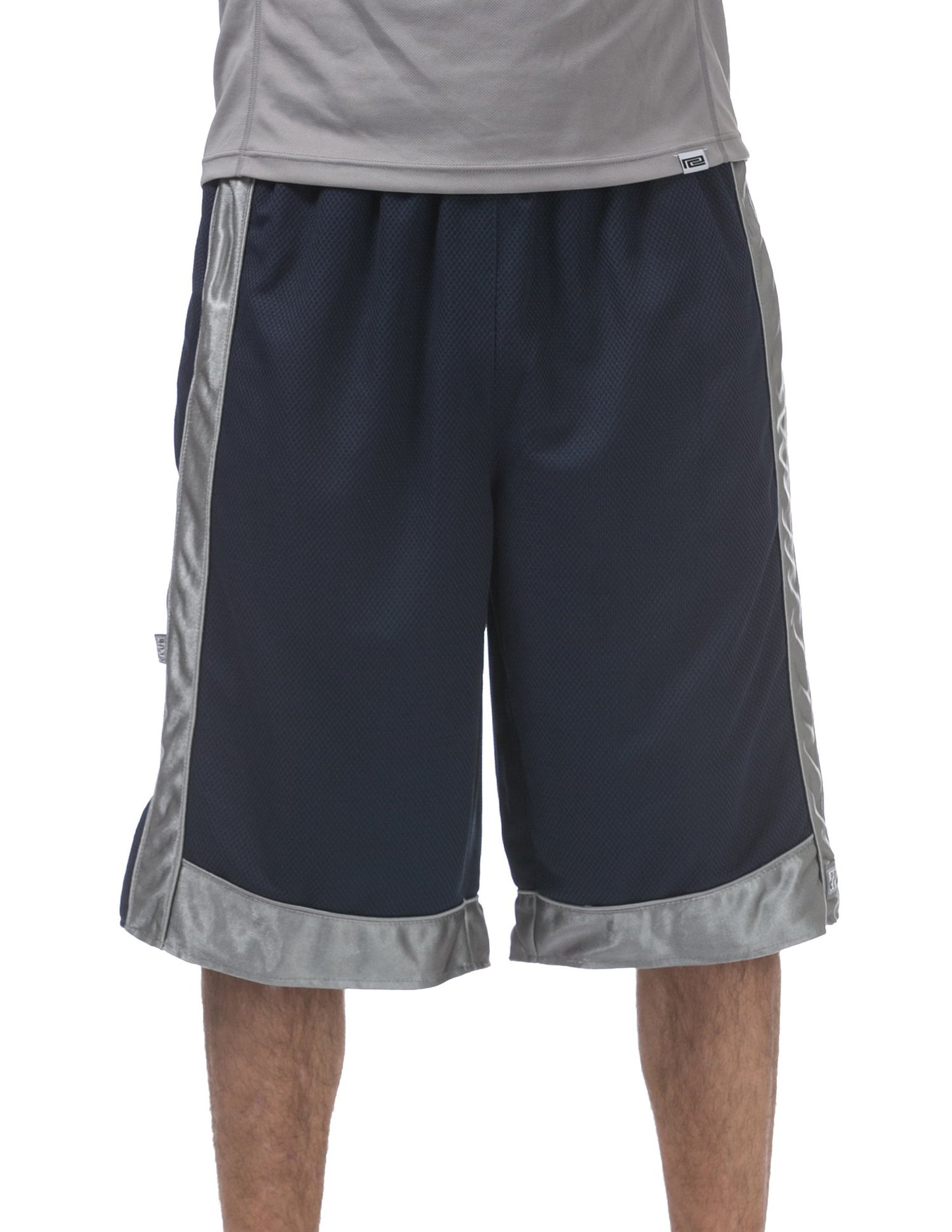 MENS Heavyweight Mesh Basketball Shorts (NAVYGRAY)
