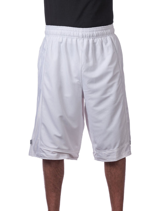 MENS Heavyweight Mesh Basketball Shorts (WHITE)