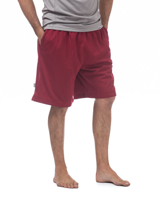 MENS Comfort Mesh Athletic Shorts (RED)