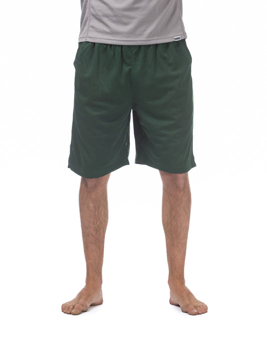 MENS Comfort Mesh Athletic Shorts (GREEN)