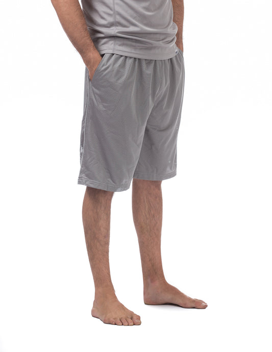 MENS Comfort Mesh Athletic Shorts (GRAY)