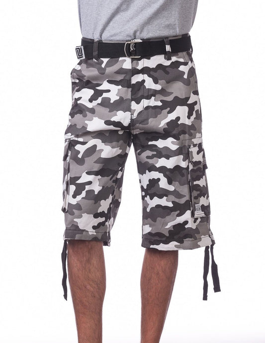 MENS Twill Cargo Shorts (GRAYCAMO)