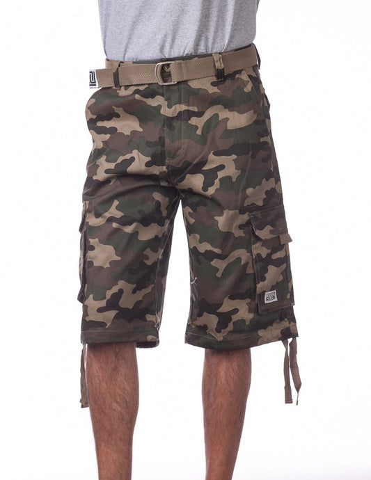 MENS Twill Cargo Shorts (CAMO)