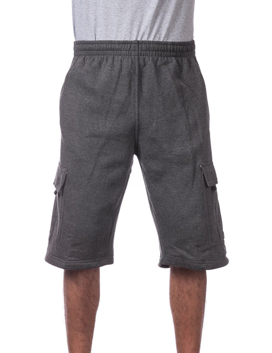 MENS Fleece Cargo Shorts (DARKGRAY)
