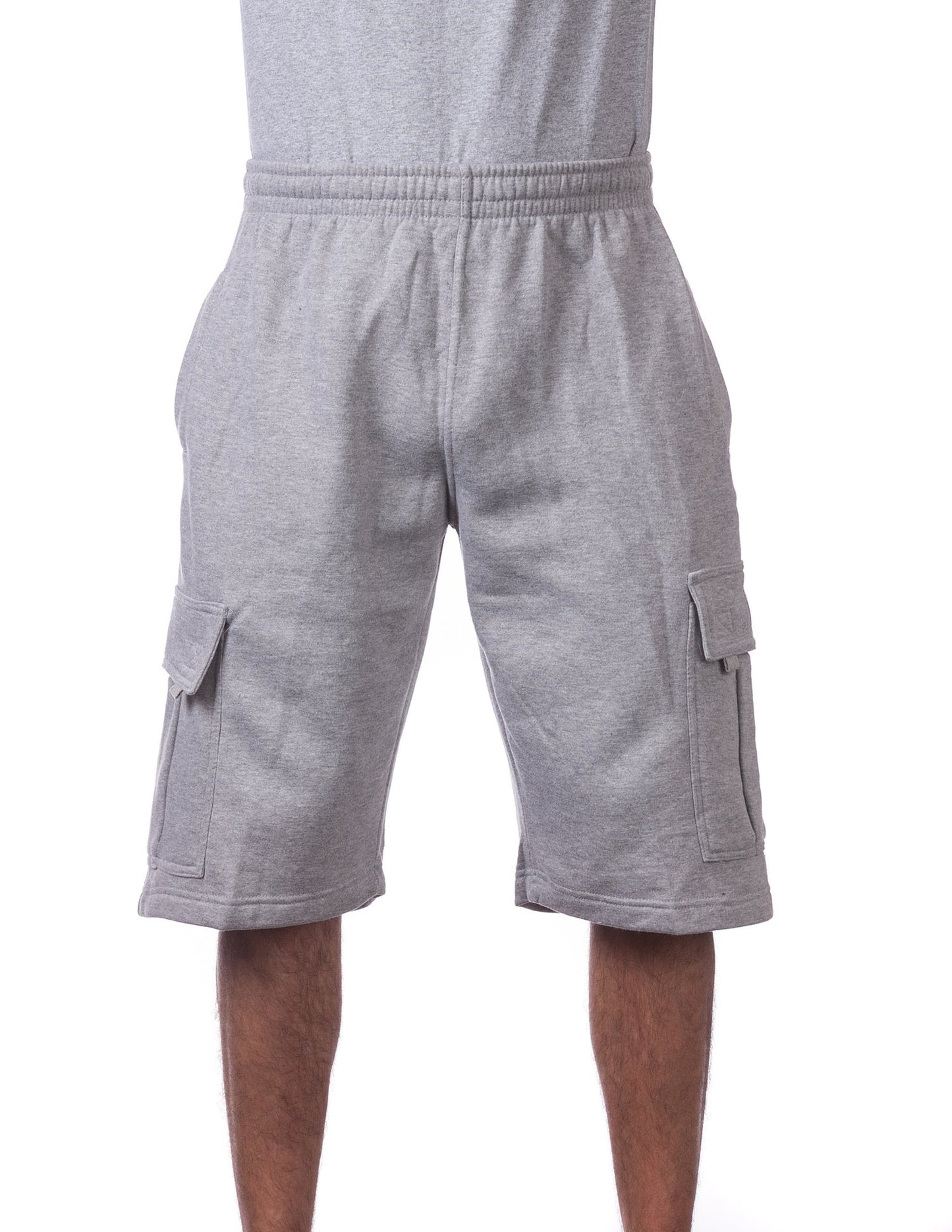 MENS Fleece Cargo Shorts (LIGHTGRAY)