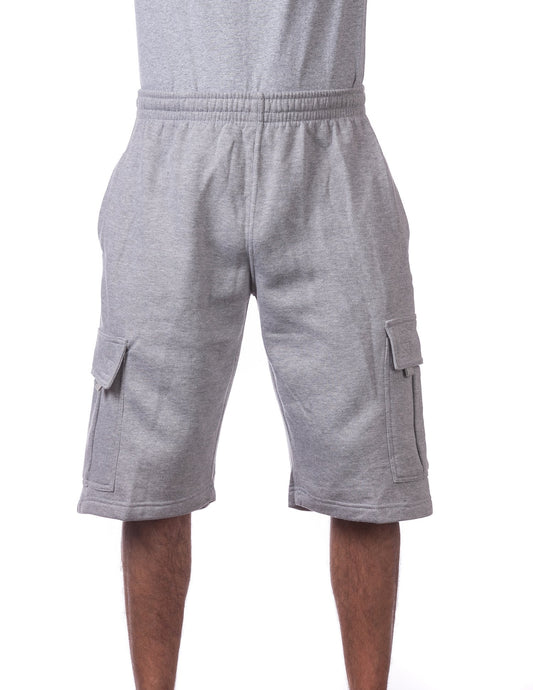 MENS Fleece Cargo Shorts (LIGHTGRAY)