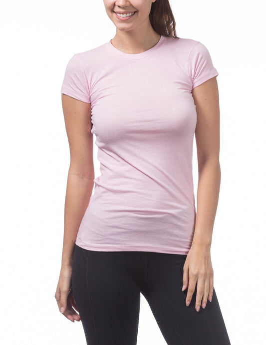 Women’s Short Sleeve Crew Neck Tee (PINK)