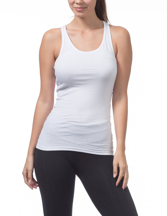 Women’s Racer Back Tank Top (WHITE)